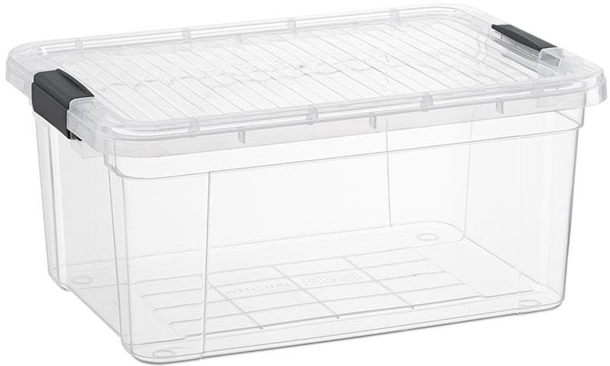 Omgoods - Transparante Opbergdoos met Deksel 20 Liter