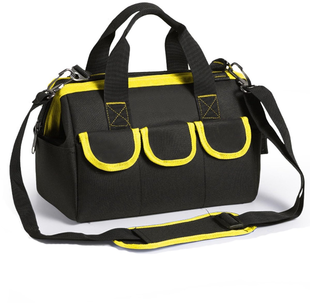 Omgoods - Electrician Tool Bag - Multi-Pocket Tool Belt - Duurzaam en Sterk - Geel - Voor Electricians en Technici - Inclusief Gereedschap Comparti...