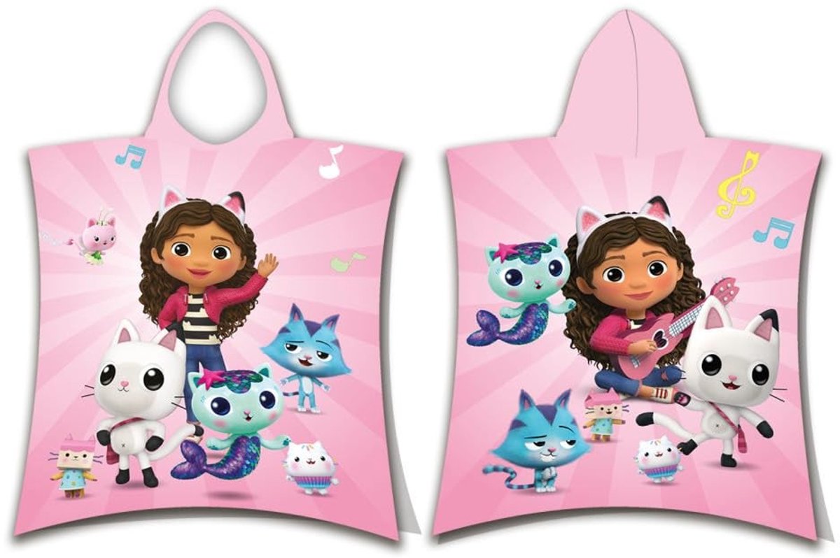 Omgoods - Gabby's Poppenhuis Poncho met Capuchon voor Kinderen