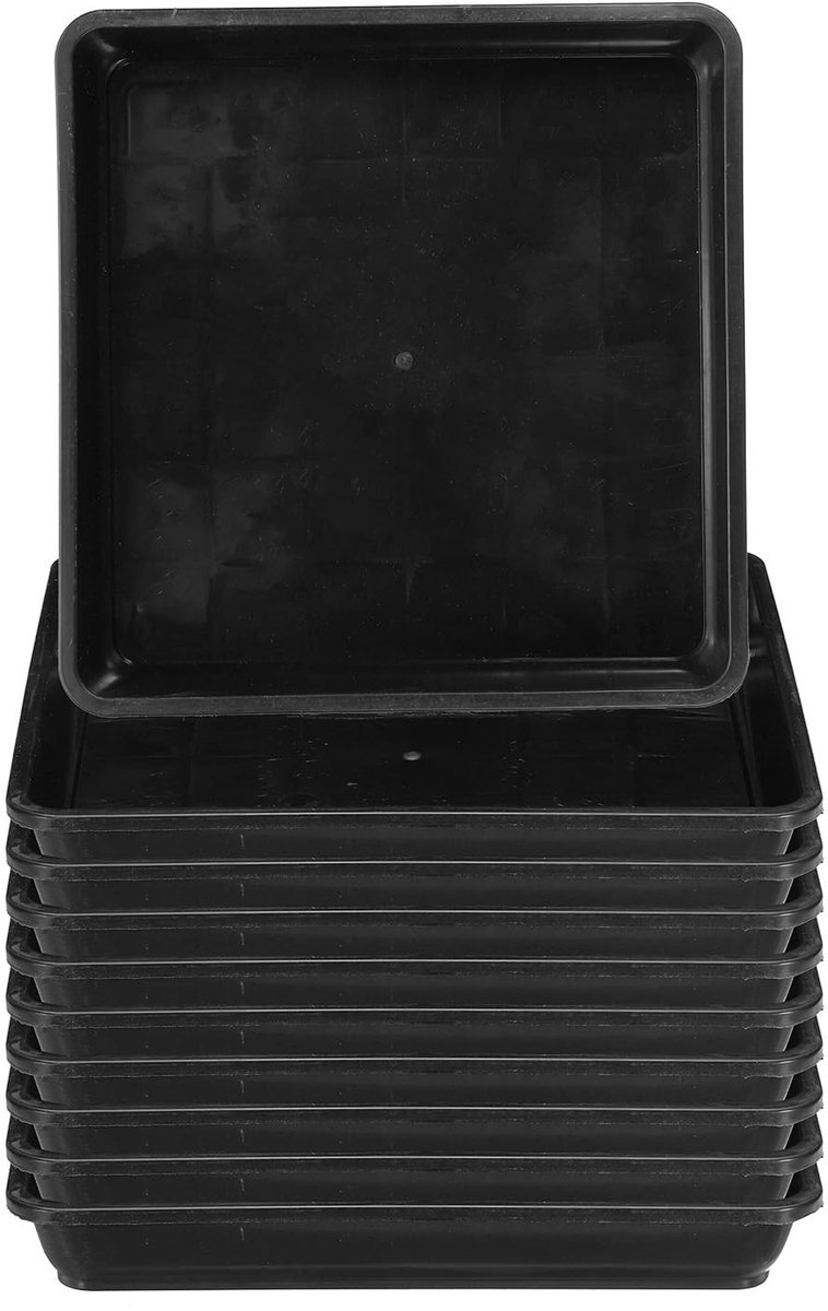 Omgoods - 10 Stuks Plastic Plantenschotels voor Binnen en Buiten