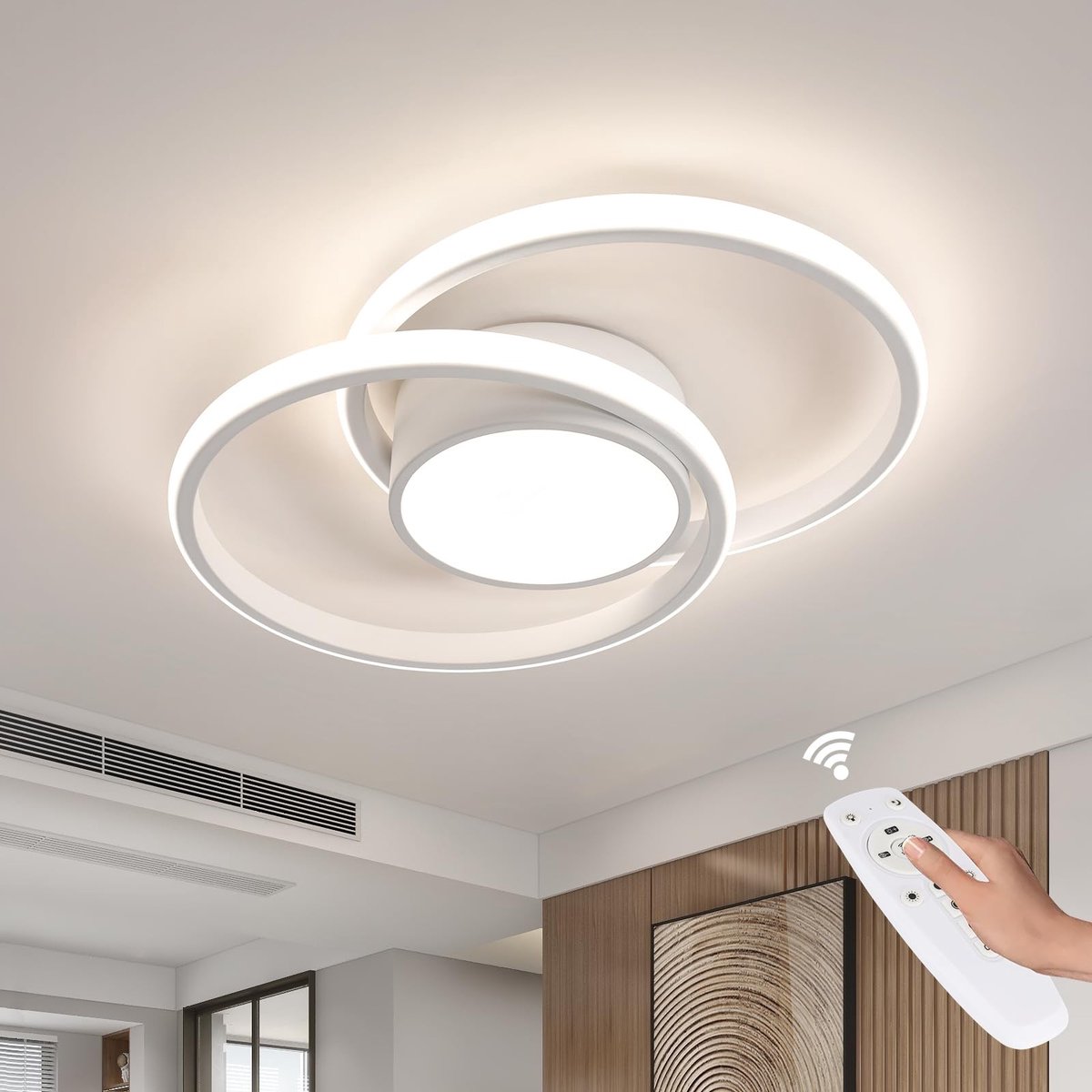 Omgoods - Dimbare LED Plafondlamp met Afstandsbediening 3000K-6500K