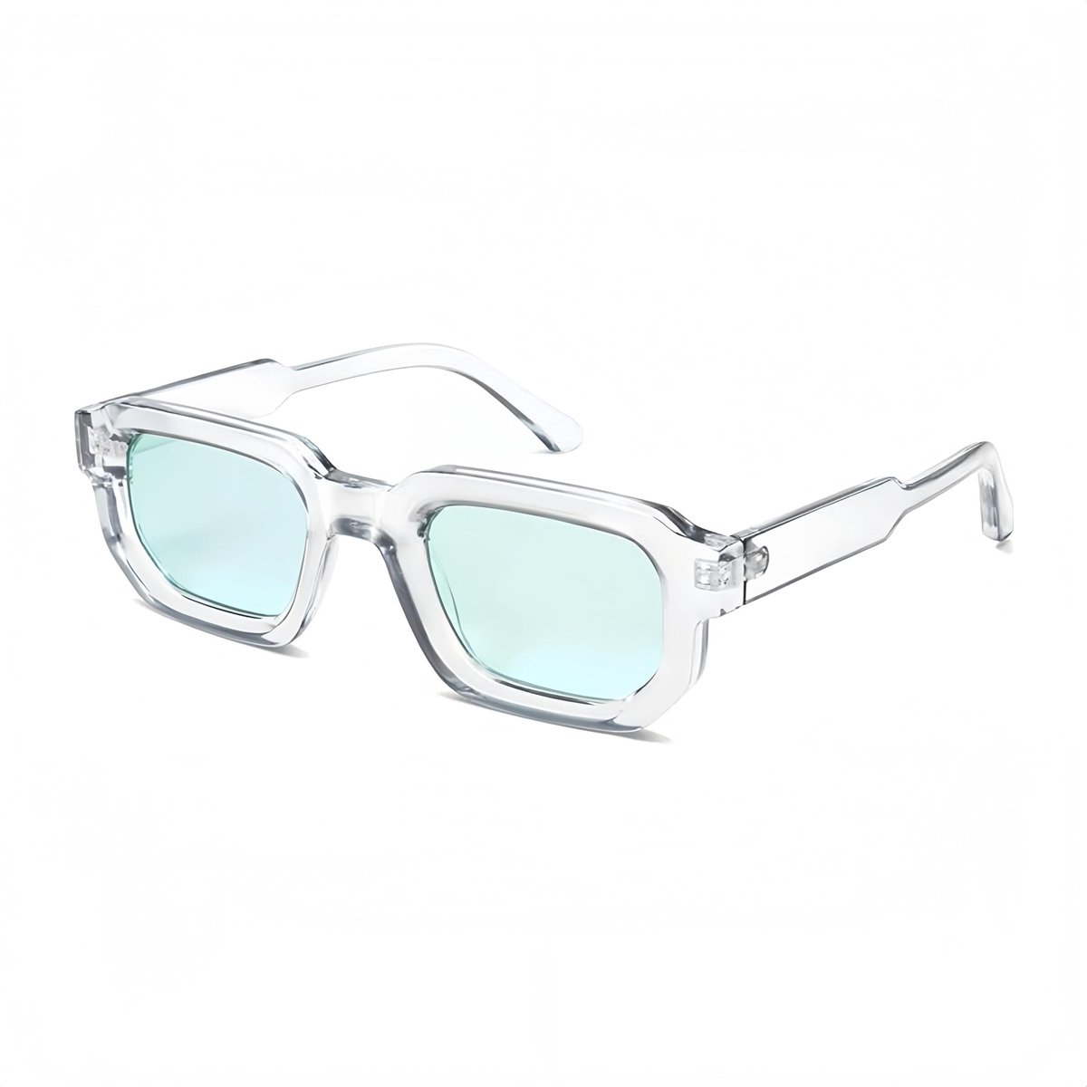 Omgoods - Retro Rechthoekige Zonnebril met UV400 Bescherming
