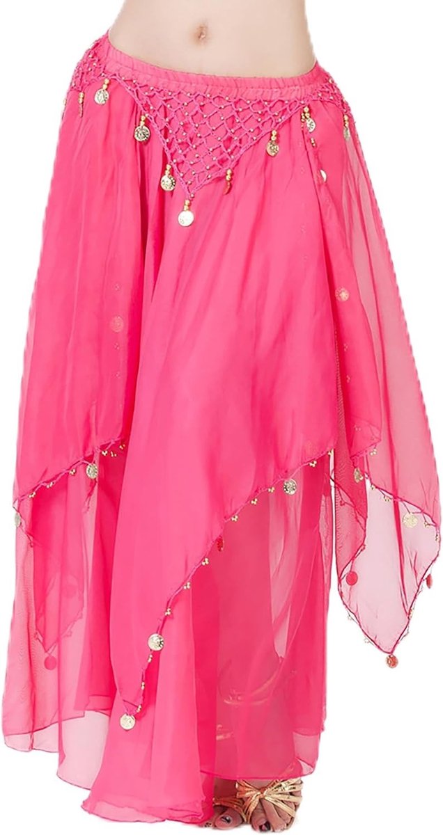 Belly Dance Rok voor Vrouwen, Tulle Dansrok voor Buikdans, Kostuum voor Fortune Teller, Perfect voor Feestjes en Optredens