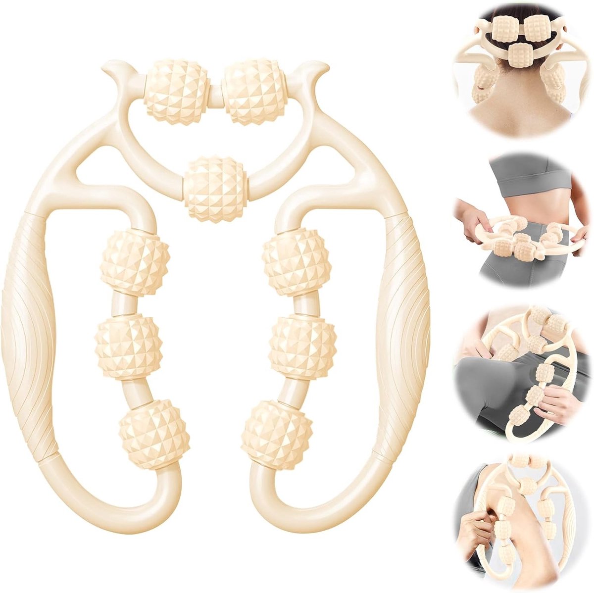 Massage roller voor beenspieren, 360° anti-cellulite, ontspanning en verlichting van vermoeidheid, ideaal voor spierherstel en massage