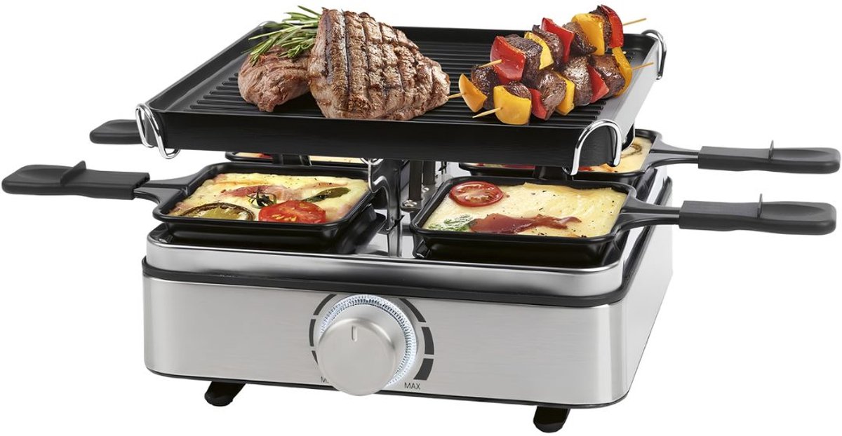 JCP® Gourmetstel - Bakplaat - Grill and Bakplaat - Zwart - 25cm x 26cm x 16cm
