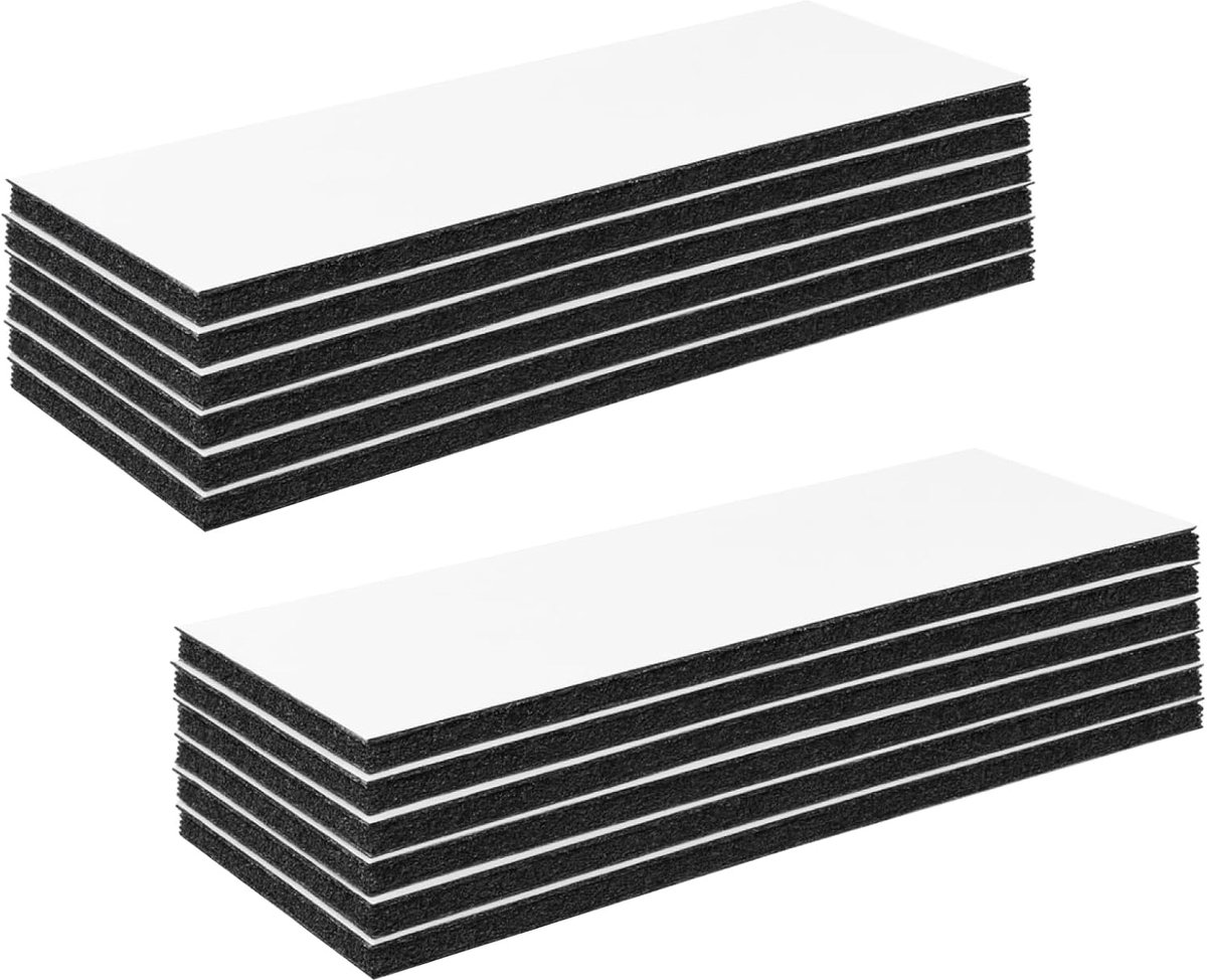 12 stuks zelfklevende plakband, extra sterk, dubbelzijdige herbruikbare kleefpads, 3 x 10 cm, snijset voor thuis - ShopVlot