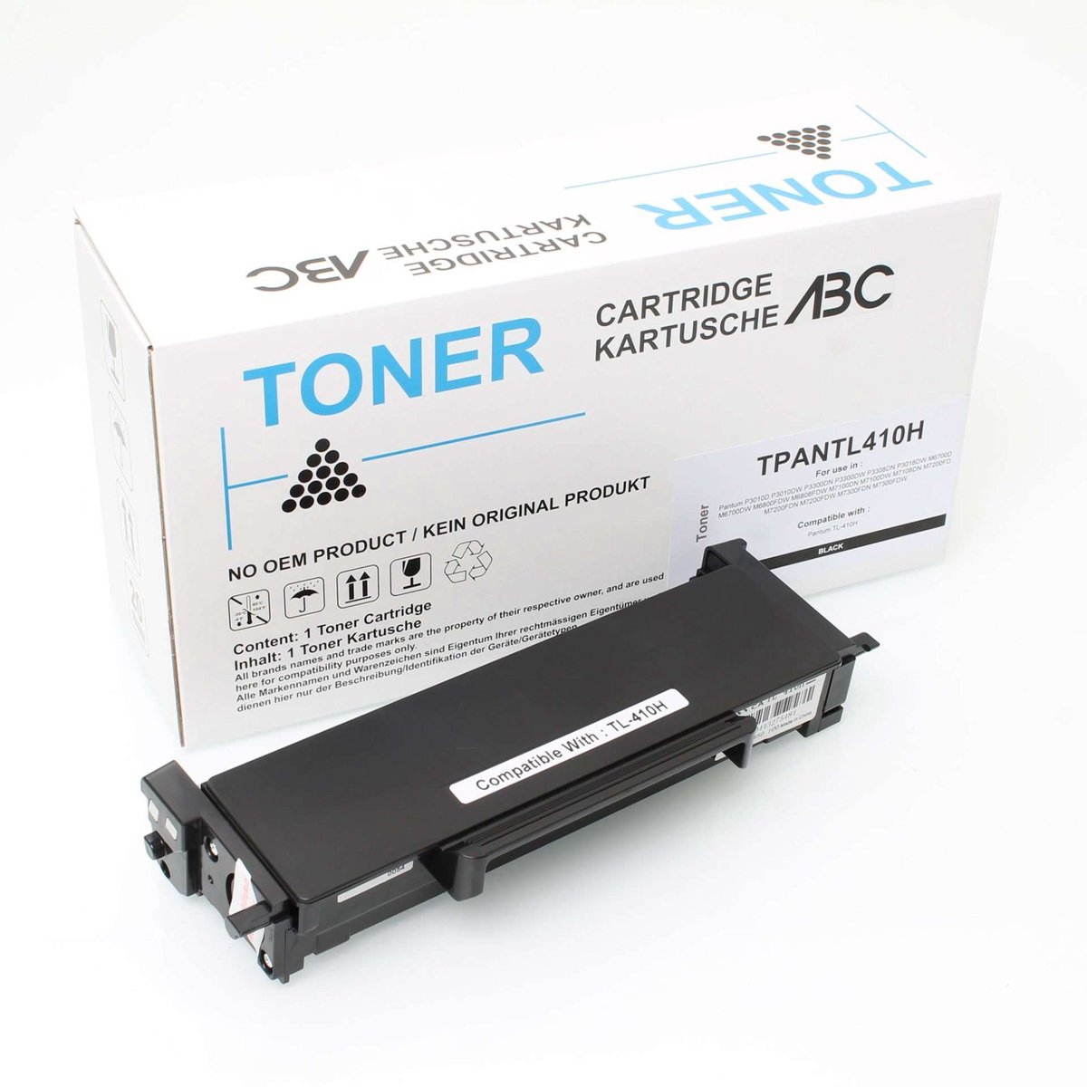 Panasonic TPANTL410H - Toner Zwart - 3.000 pagina's - Huismerk Compatible - Geschikt voor Pantum M 6700d Pantum M 6700dw Pantum M 6800fdw Pantum M 6808fdw Pantum M 7100dn Pantum M 7100dw Pantum M 7108dn Pantum M 7200fd Pantum M 7200fdn