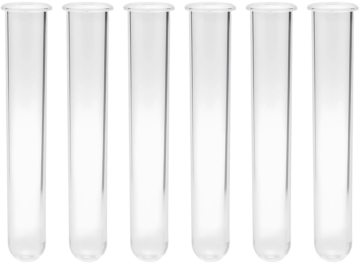 Testbuizen 12 cm - Acryl - Transparent en herbruikbaar - Ideaal voor decoratie en DIY - ShopVlot