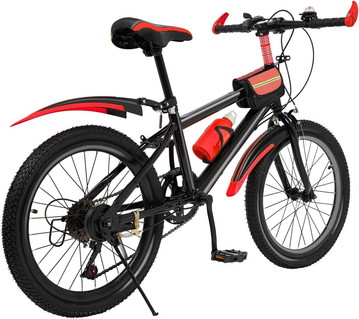 Kinderfiets sfiets sfiets Veilig Fietsen Dubbel Remsysteem 20 inch Rood