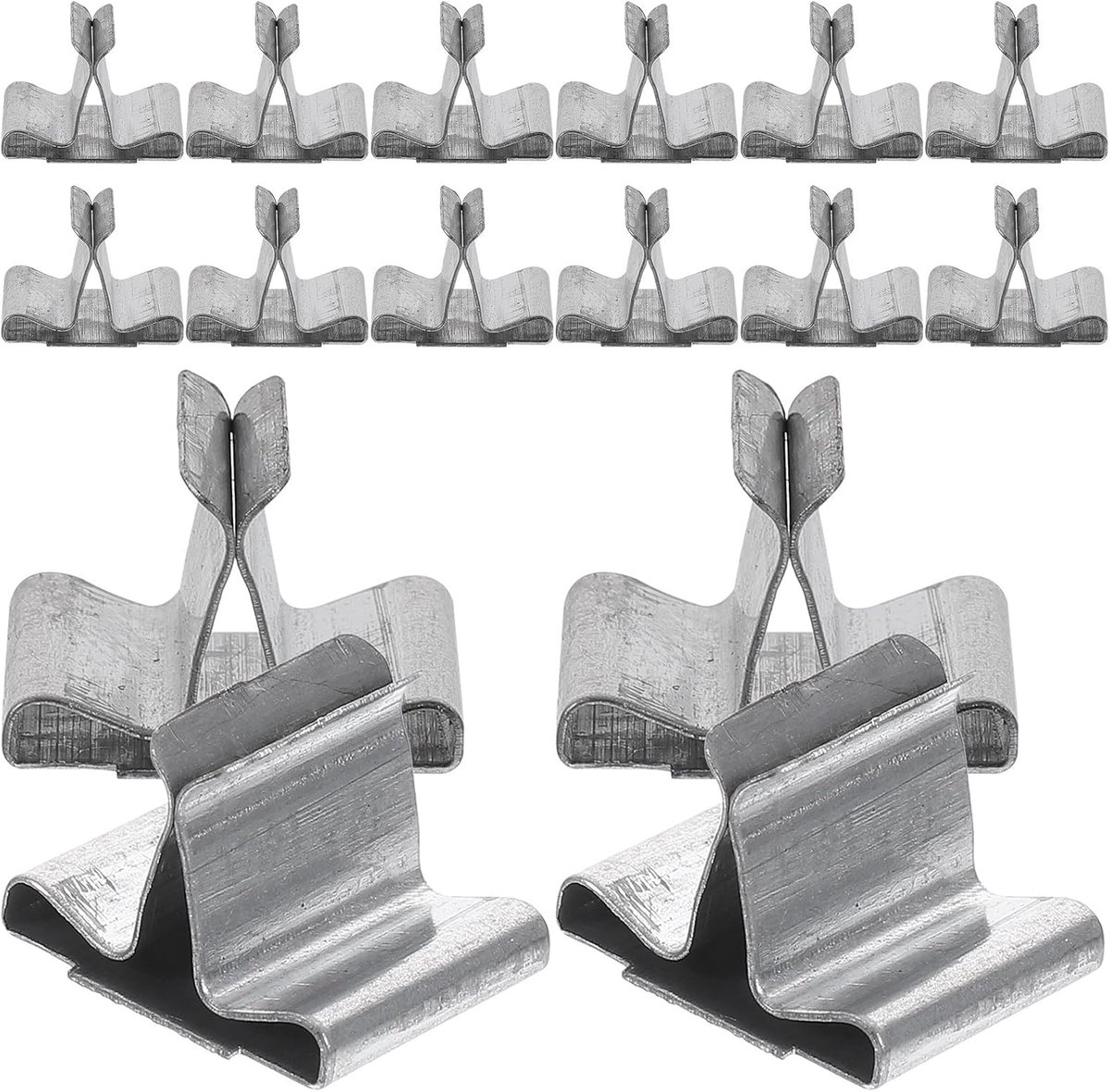 Pack of 100 Iron Candle Suppliers, Reusable Groove Weave Legs Suitable for Wooden Wick, Safe and Practical for DIY - ShopVlot