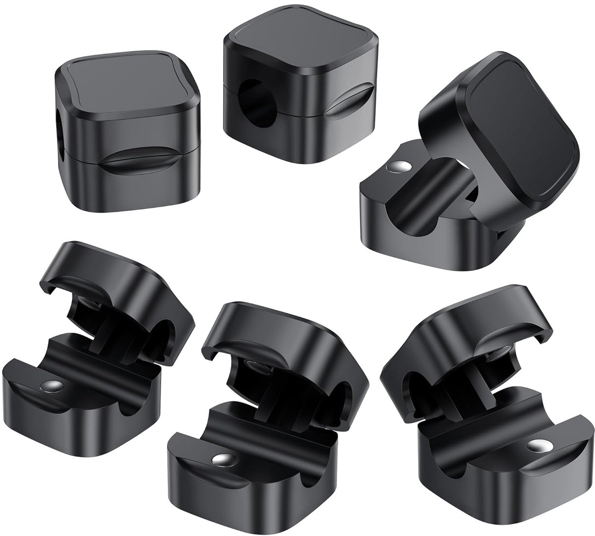Kabelorganizer set - 6-delig - magnetisch - tangle-vrije oplossing voor bureaus - ShopVlot