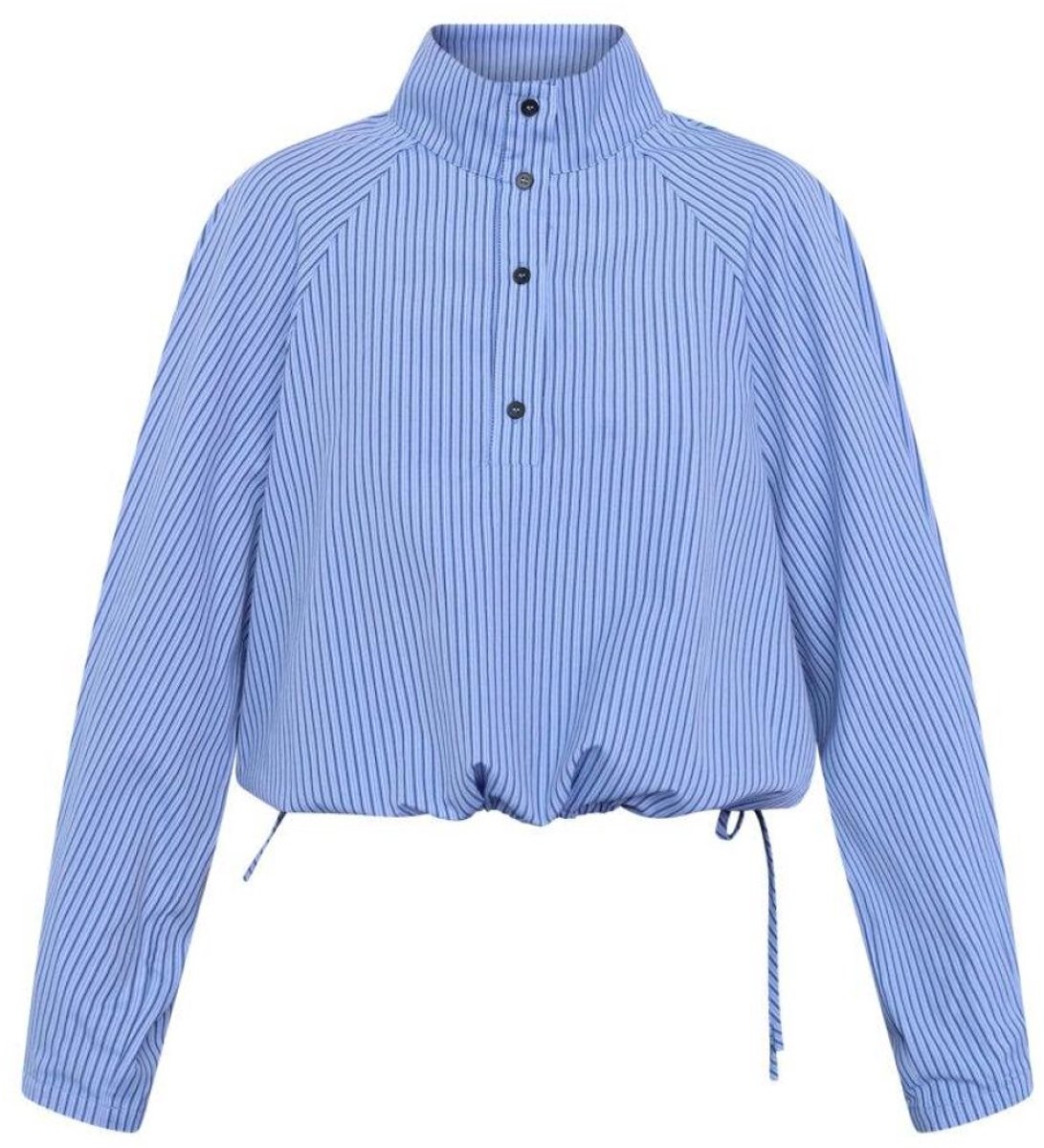 SISTERS POINT EDWIN-SH- Dames top - Blue stripe - Maat XL