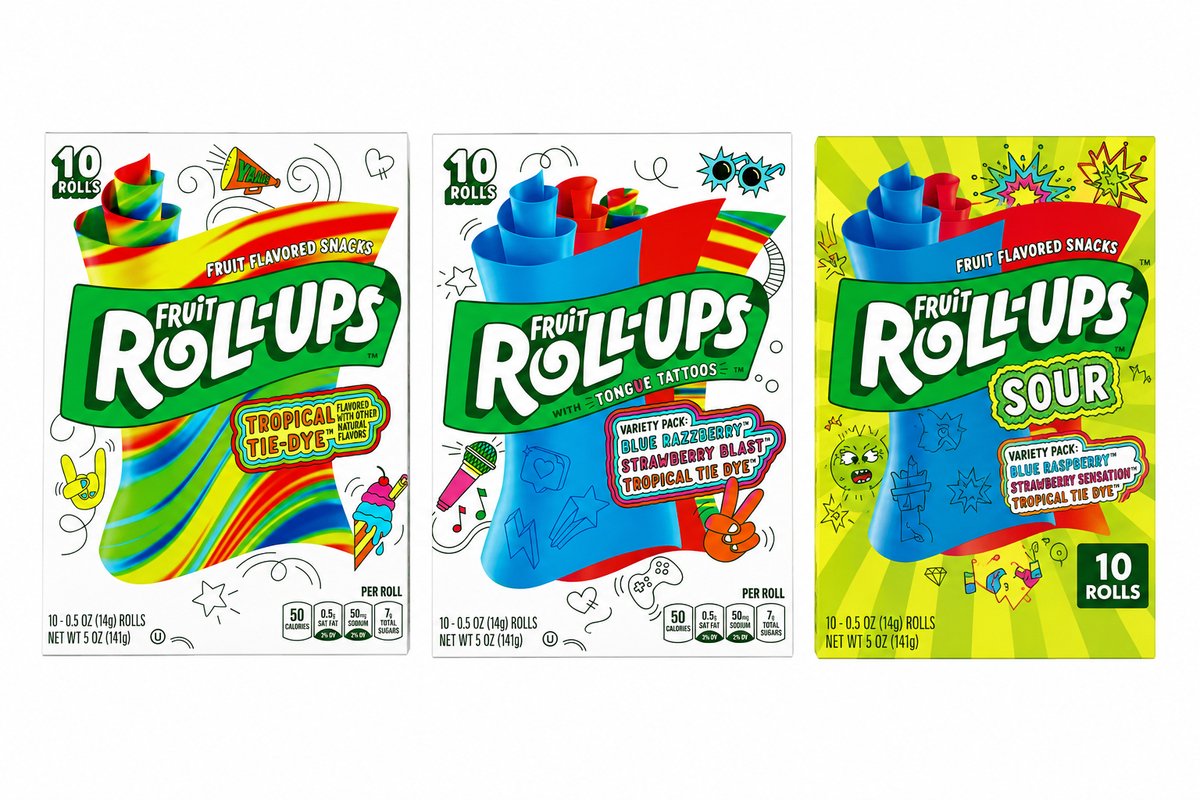 Fruit Roll-Ups Mix Box-Fruity Fun Variety
