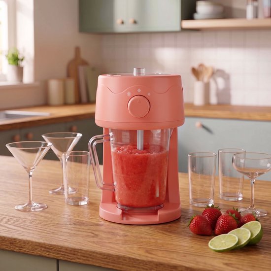 Giles & Posner IJslushiemaker - 1,1 L - Kermisrood van Merkloos — afbeelding 4