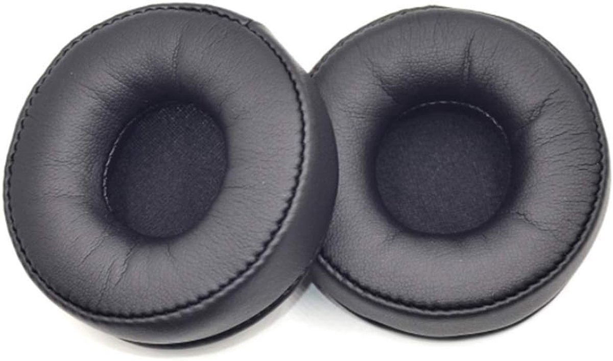 SnelShoppen - Vervangende Oorkussens voor Draadloze On-Ear Bluetooth Hoofdtelefoons - Zwart PU Leer en Geheugen Foam - Geluidsisolatie en Comfort - Ee