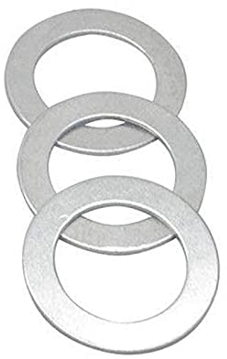 SnelShoppen - 3 Stuks Zaag Reducer Ringen - Cirkelzaagblad Reducer Ringen - Zaagblad Bushings - 30mm x 20mm - Verminder Diameter - Zaagblad Spacers