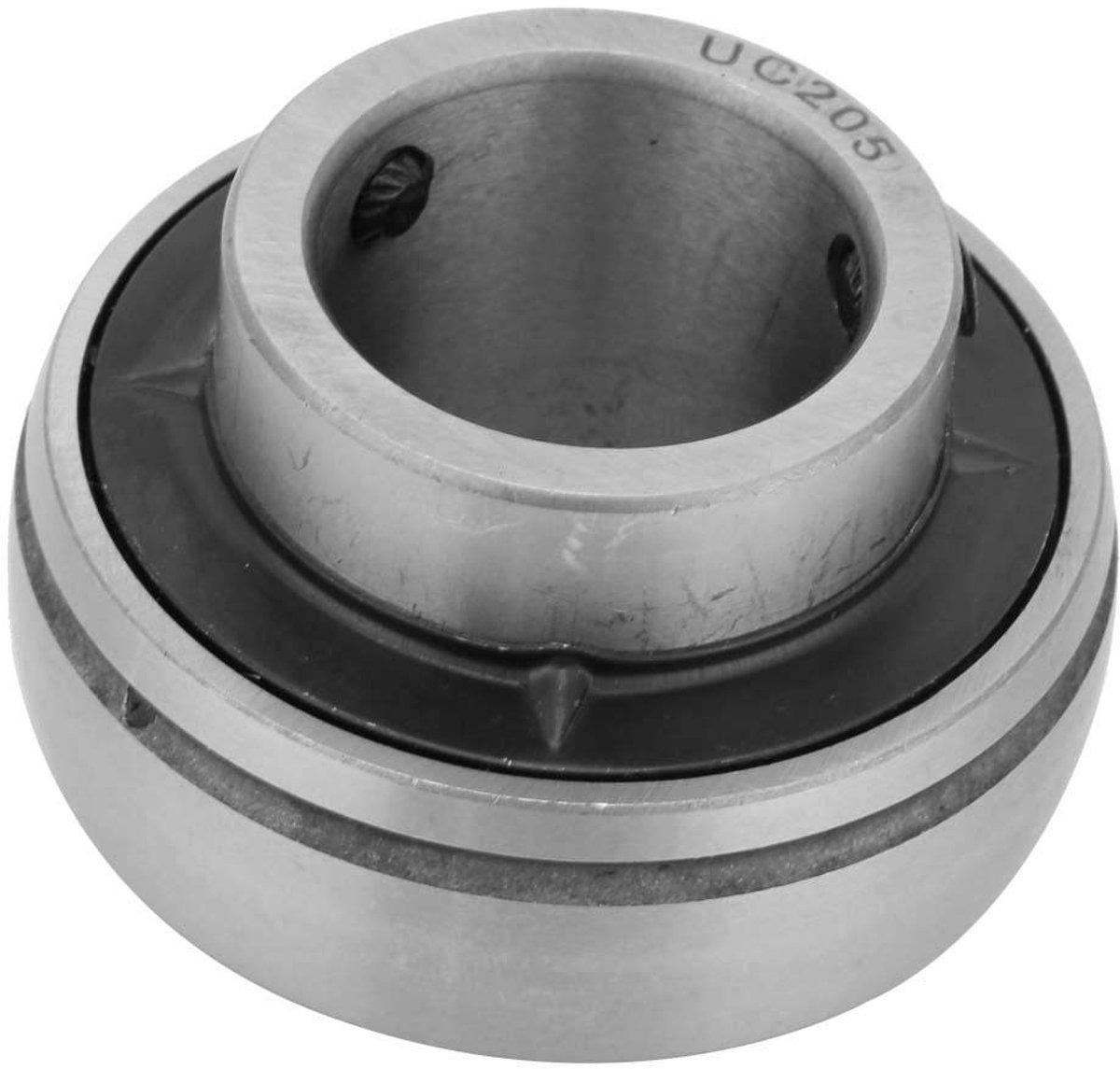 SnelShoppen - UC205 25mm Kussenblok Lager Lined Insert Gemonteerd Sferisch Staal Flenslager voor Zelforiëntatie en Radiale Toepassingen