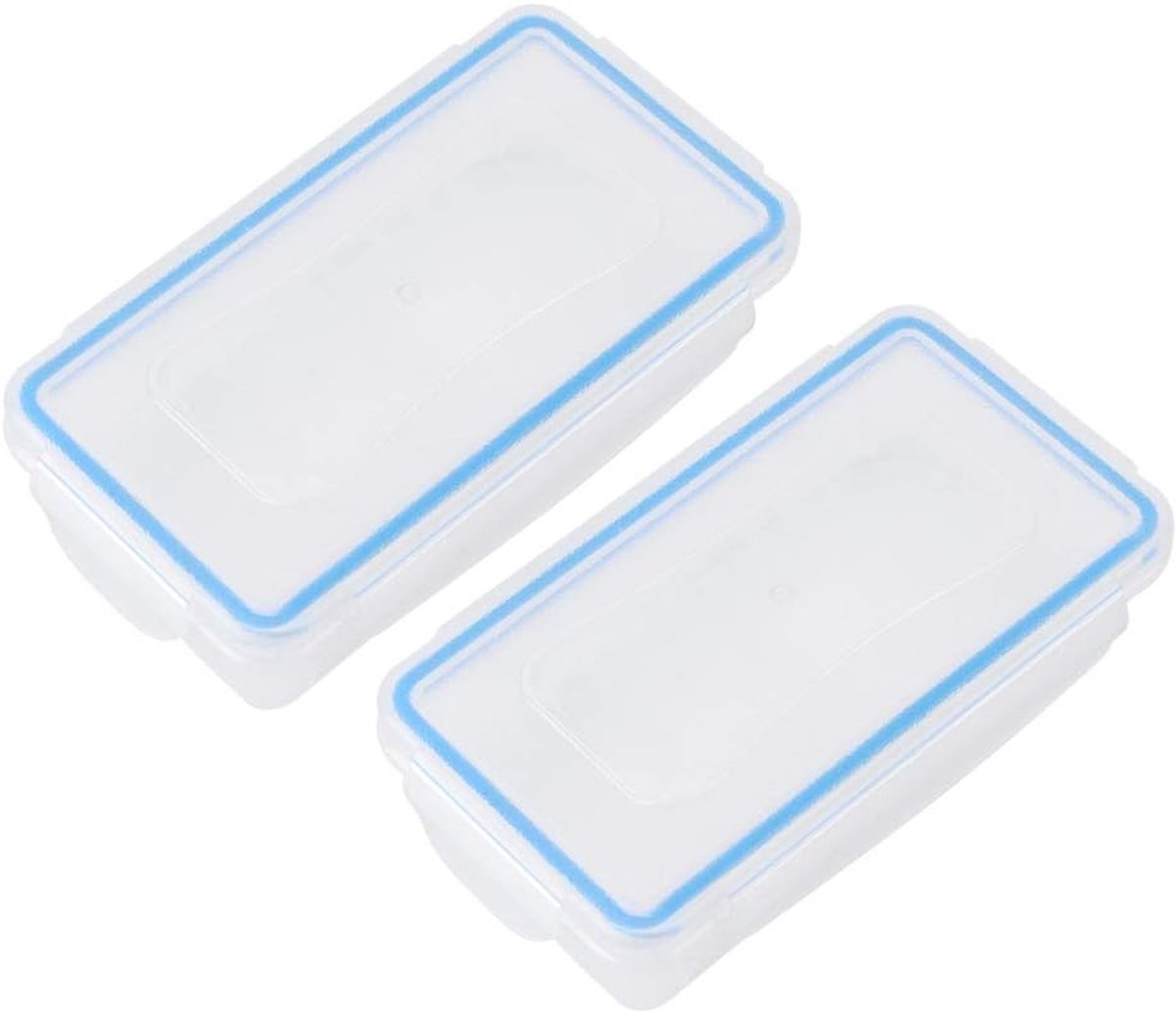 SnelShoppen - 2 stuks Batterijhouder Box, Lichtgewicht Waterdichte Premium Kunststof Batterijopslagdoos, Beschermende Batterijcase voor Camping, Tuin,