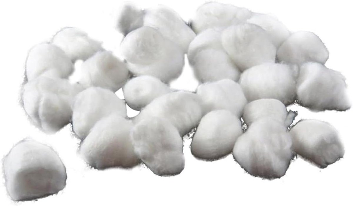 Katoenen Ballen - Wattenbolletjes Make-up - Make-up Aanbrengen - Absorberend en Donzig - 400 stuks - Wit