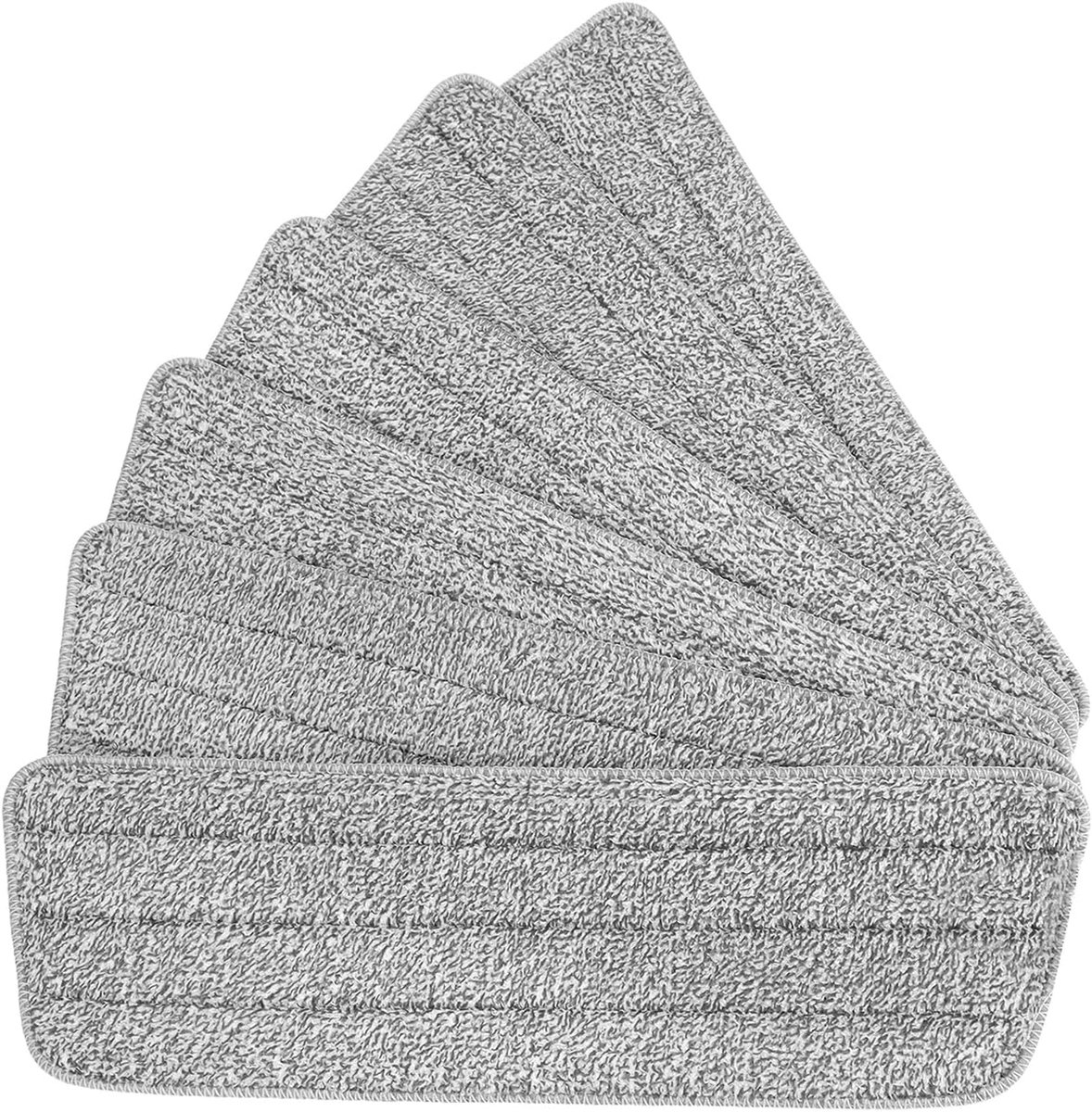 SnelShoppen - 6 Stuks Microvezeldoeken voor Vloerreiniging, 43 x 11 cm, Vervangpads voor Spraymoppen, Duurzaam en Effectief