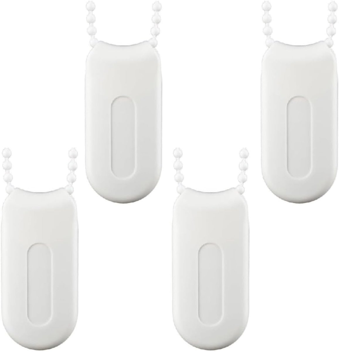 Gordijngewicht set van 4 - acryl hangers voor verticale jaloezieën - wit - voorkomt het wegwaaien van gordijnen - SnelShoppen