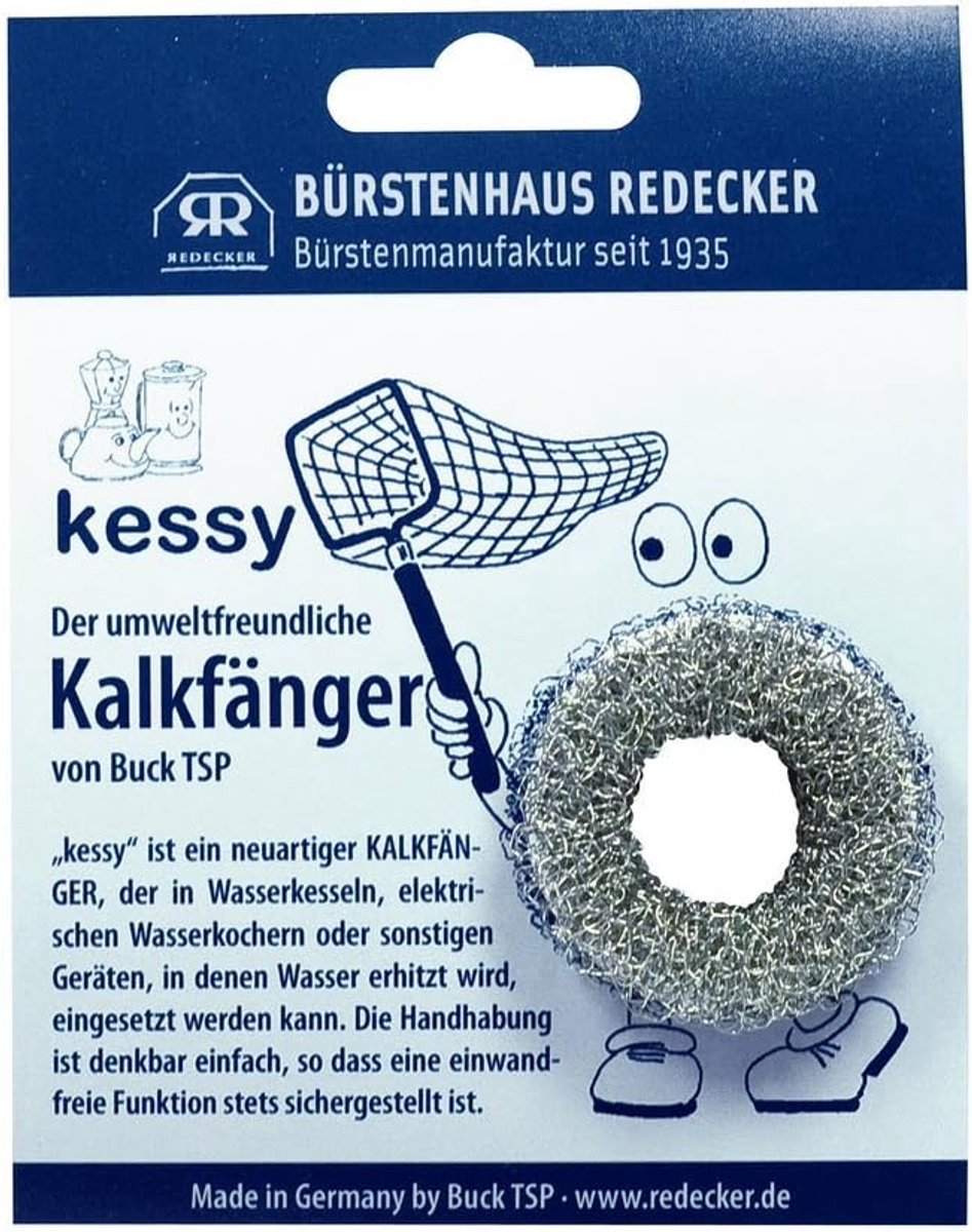 SnelShoppen - Kessy Kalkverwijderaar/Limescale Collector voor Waterkoker, Keuken, RVS, 4.5 cm - Milieuvriendelijk en Effectief