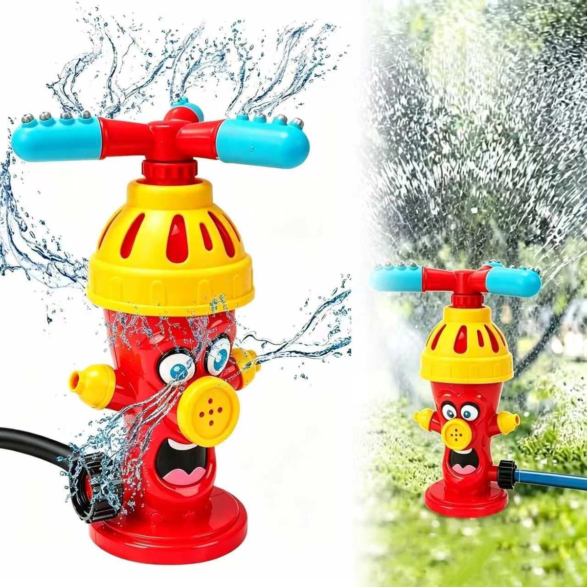 Watersprinkler voor kinderen, grappige zomerwatersprinkler, waterspeelgoed, tuin, kinderen, outdoor, eenvoudige installatie, grappige zomer, gazonsproeier, waterplezier voor jongens/meisjes
