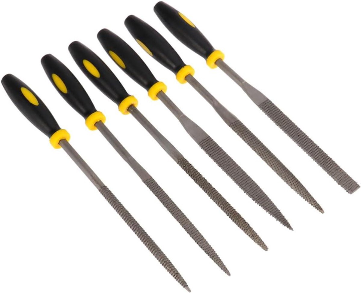 Houtvijlen Set - Metaalvijlen Rasp - Materiaal Vormgeven - Antislip Handvat - 18 cm - Zwart