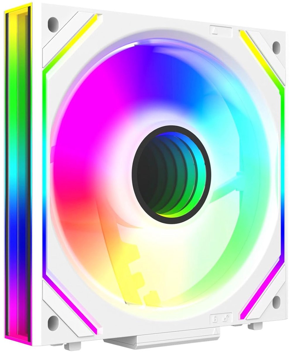 Interstellar-V2 Reverse Flow Uni Fan Pc-ventilator, 1 verpakking, alleen ventilator, geen kabel, wit