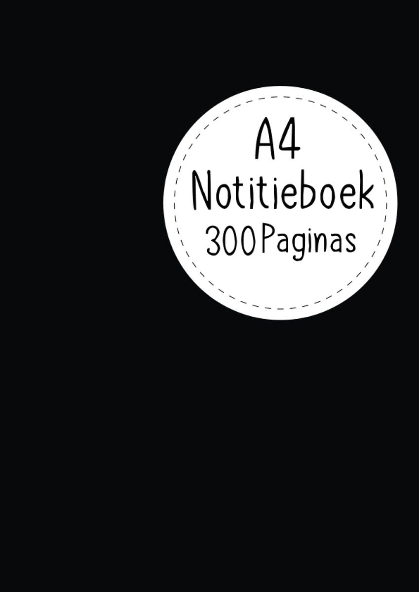 Notitieboek 300 Paginas: Gelinieerd Notitieboek- A4 (21x29.7cm ) - 300 Pagina’s Met Zachte Zwart Kaft Pagina’s Met Zachte Zwart Kaft -handleiding en Inspiratie Notitieboek