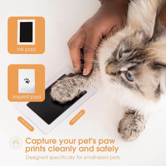 Huisdier Potenafdruk Set - Inkpad Kit - Herinneringen Maken - Inkless Technologie - 2 Stuks - Zwart — afbeelding 2