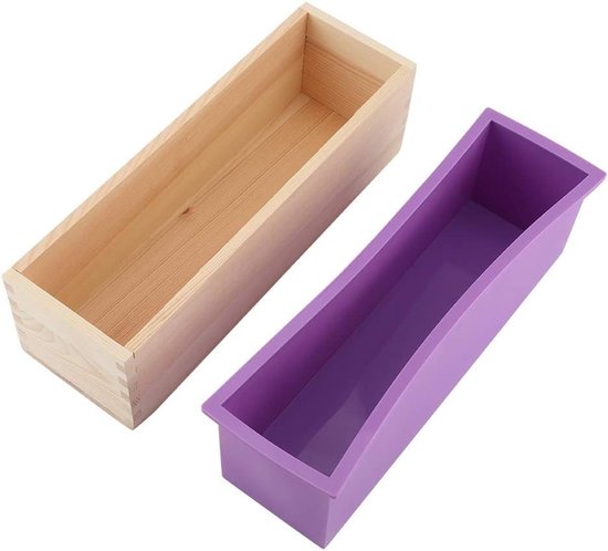 Rechthoekige zeepvormen, 1200 ml, silicone, handgemaakt gereedschap voor bakken, cake, ijs, chocolade — afbeelding 5