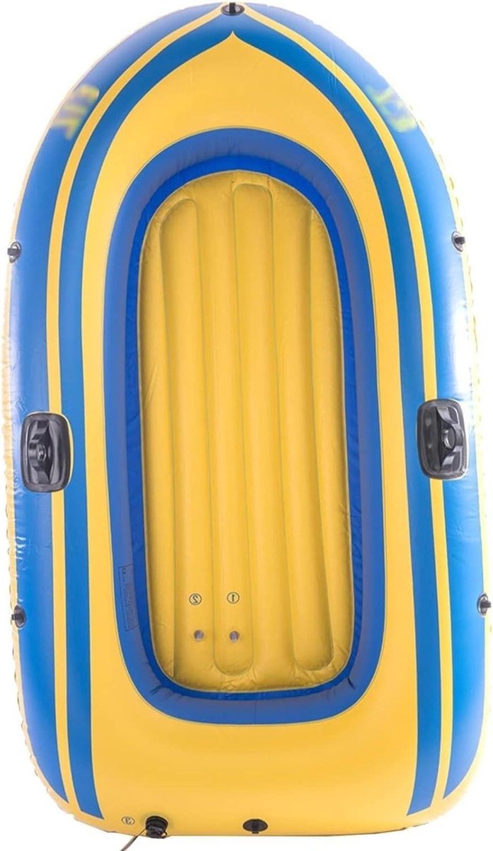 Opblaasbare Kajak - Opblaasboot Kano - Watersport Plezier - Verdikt Duurzaam PVC - 183x90cm - Geel