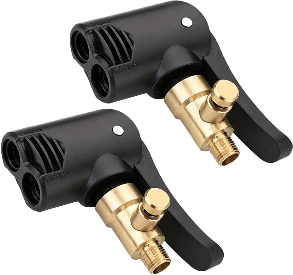 2 stuks Franse ventieladapterset van messing, fietsventieladapter op autoventiel, Presta-ventieladapter voor fiets, motorfiets, auto, compressor, luchtpomp, Sclaverandventiel, adapter, accessoires
