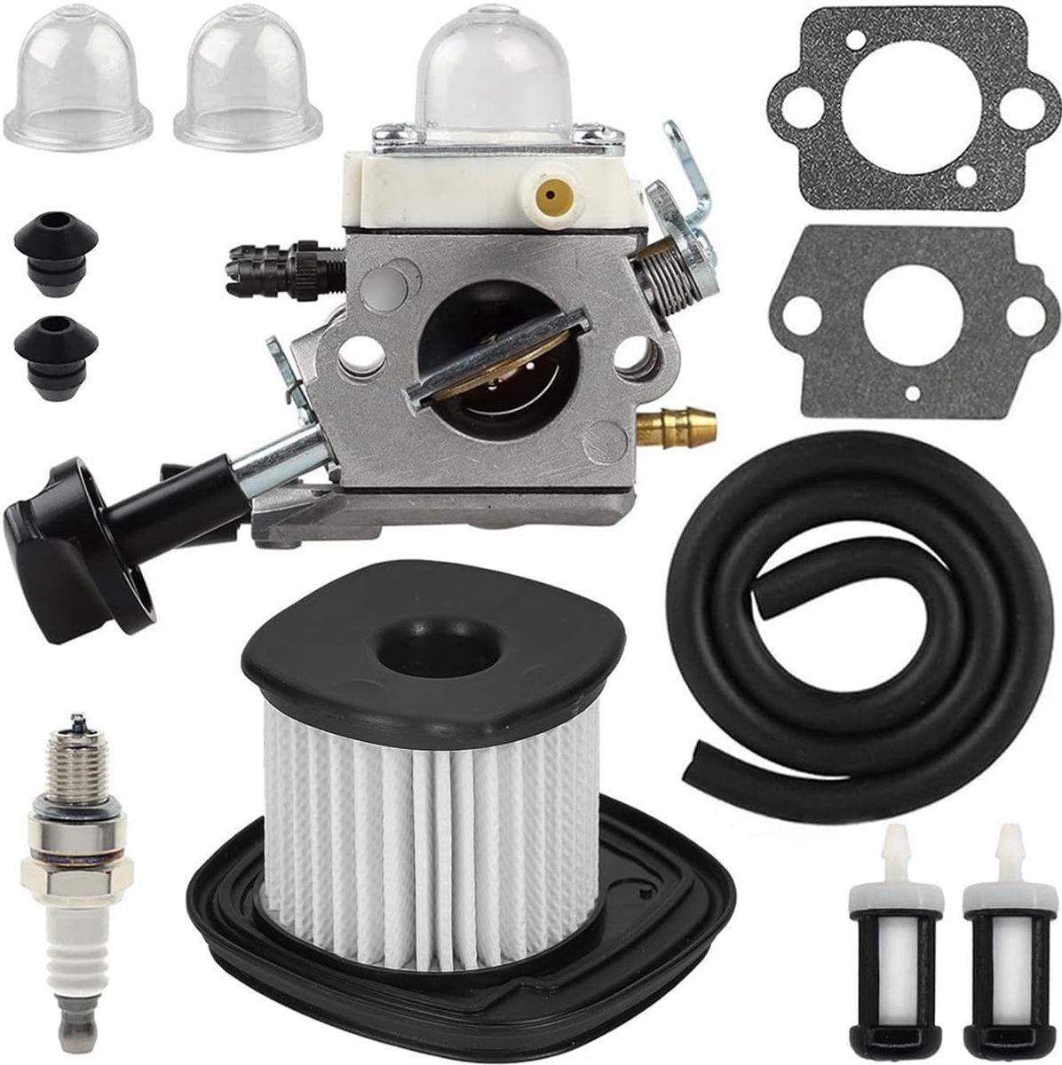 Carburateur voor Stihl BG86 BG86C bladblazermotor, 4241 120 0623, 4241 120 0616, met HD2 luchtfilter + bougie + brandstofleiding + brandstoffilter