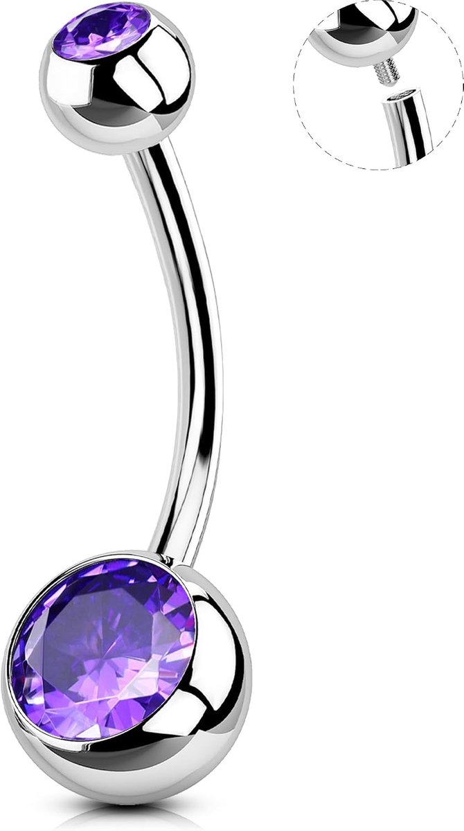 Body Piercing Belly Button Bars Internally Navel Piercing Jewelry 14G Belly Bars Navel Bar 10/12/14/16mm Belly Button Ring 316L Stainless Steel Navel Piercing Belly Button Piercings