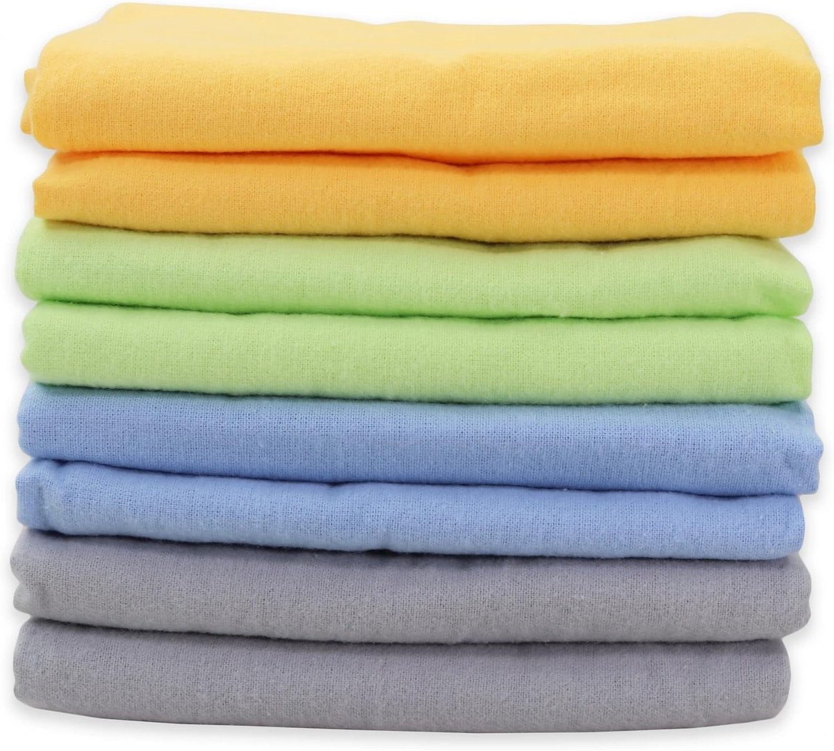 Molton doeken baby 80 x 80 cm - 100% katoen flanel - absorberend - ideaal als boerendoek - ShopVlot