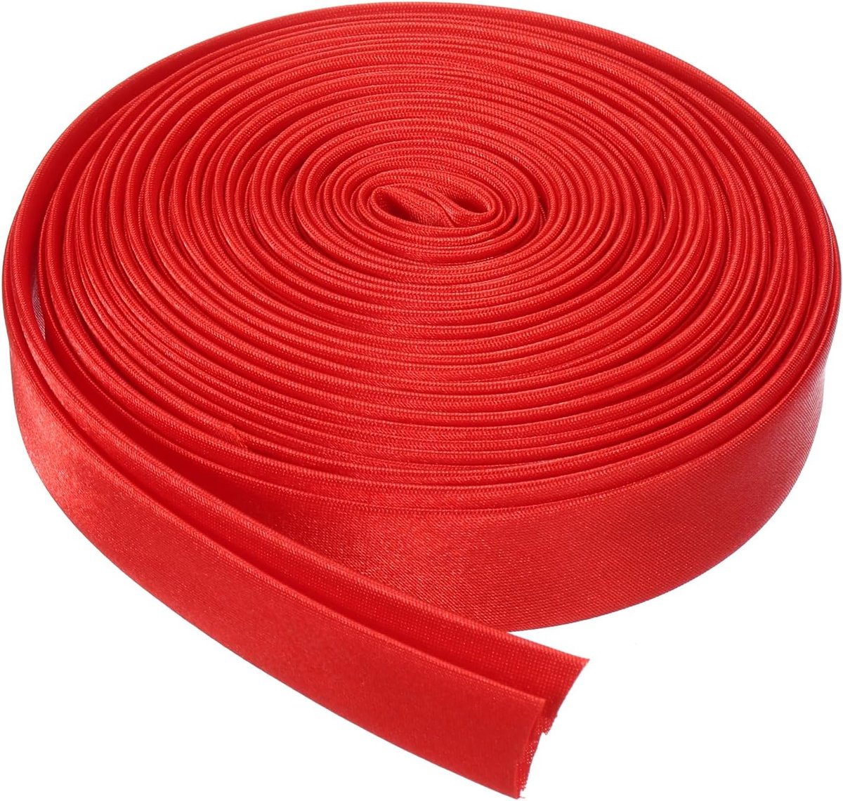 Double Fold Bias Tape voor Naaien 4/5 Inch x 5,5 Yards Satijn Voorgevouwen Continu Afwerking Lint voor Naaien Quilten Zoom Afwerking DIY Ambachten, Rood