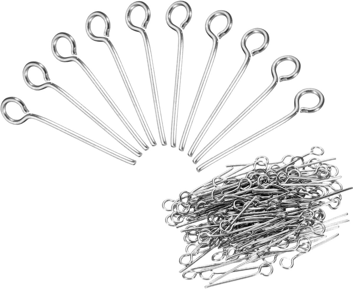 300 stuks roestvrijstalen oogspelden 0,6 mm/24 gauge 16 mm oorbel