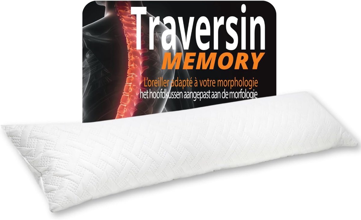 Bolsterkussen 160cm XXL - Memory Foam Gel - Optimale ondersteuning - Perfect voor een goede nachtrust - ShopVlot