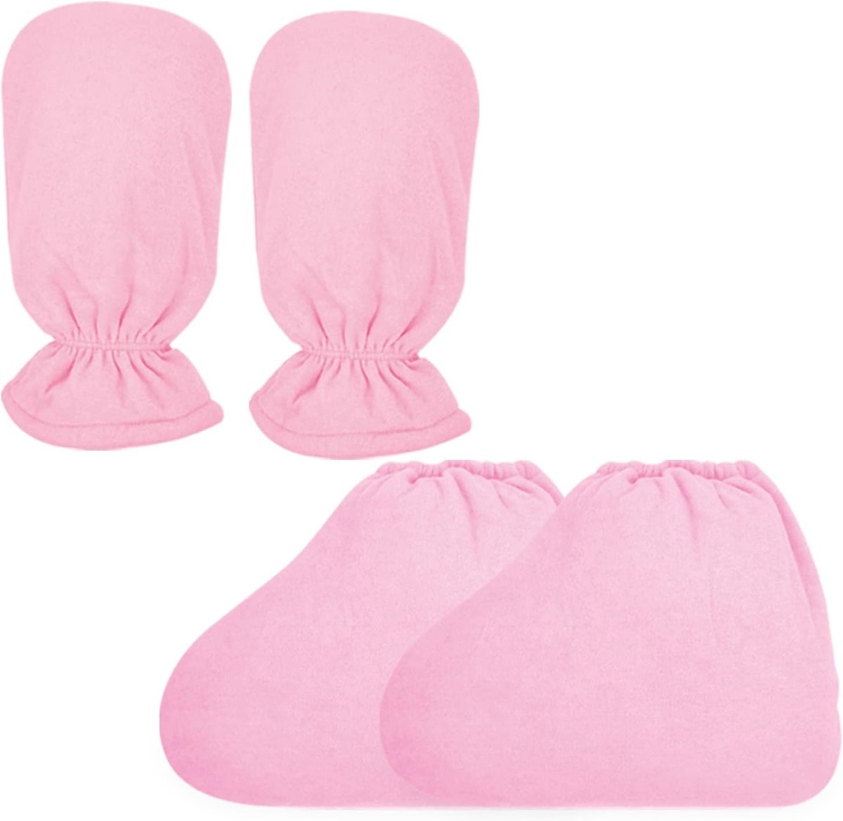 Paraffinewasbad handschoenen en voetliners - dubbele laag terry stof - verwarmend en isolerend - ShopVlot