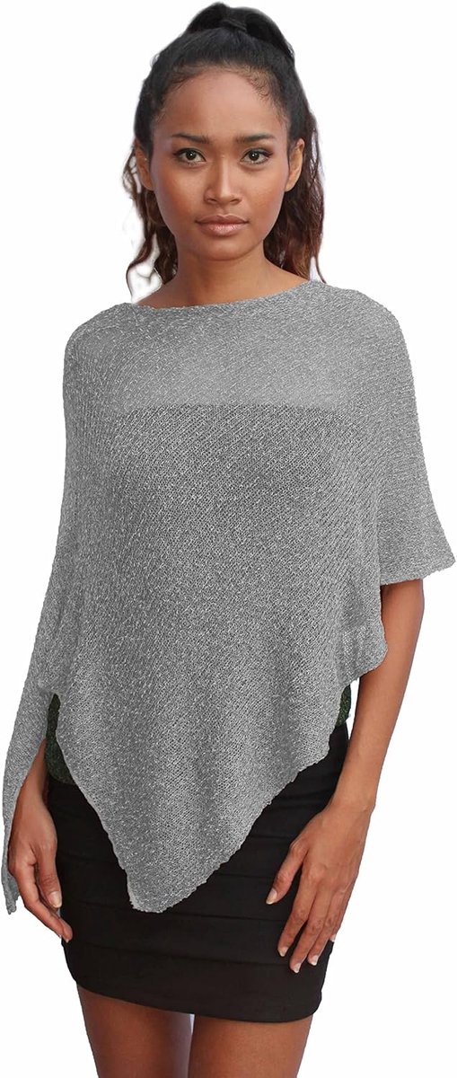 poncho voor dames, voor ceremonie of avond, poncho voor zomer en