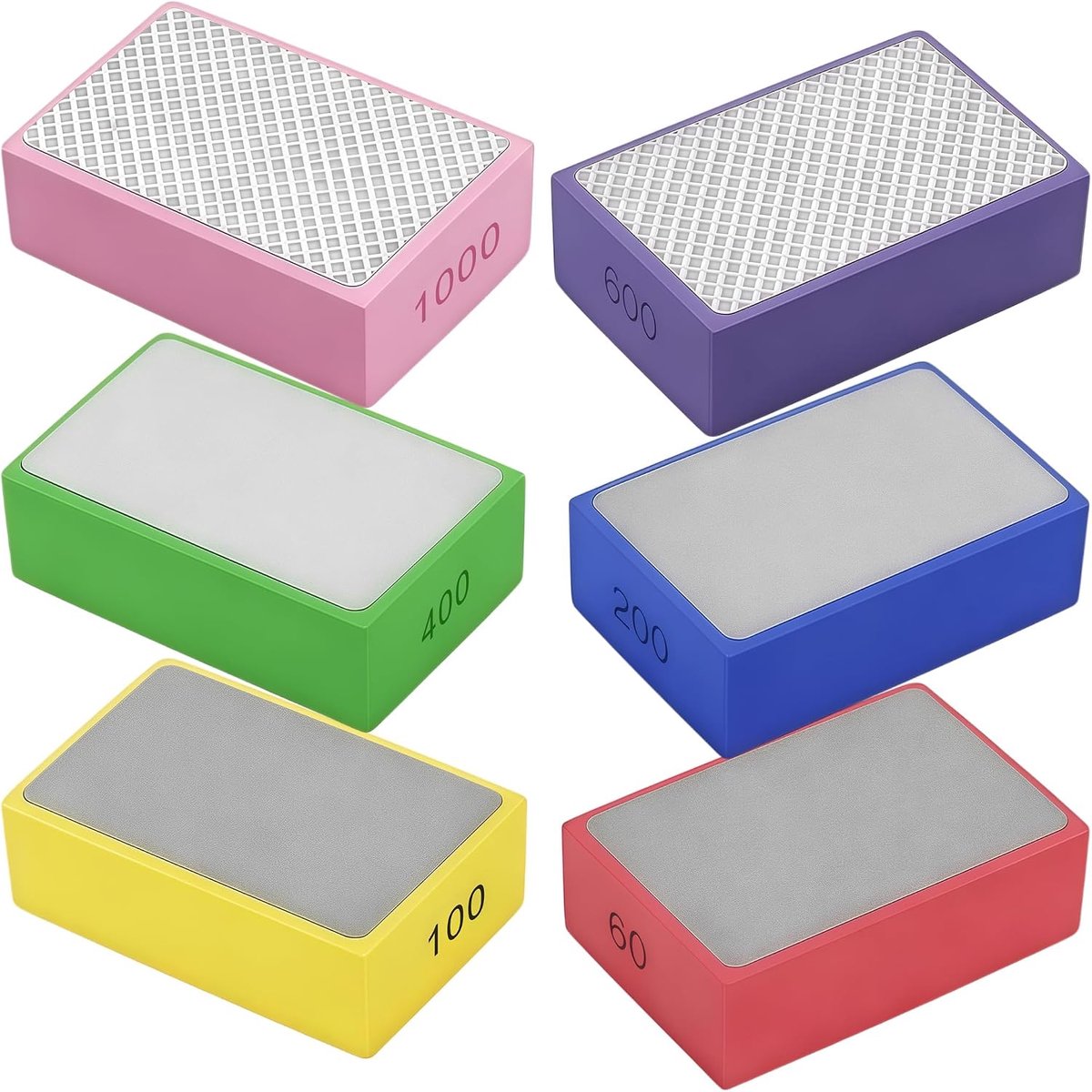 Schuurblokken, Diamantslijpsteen voor het Polijsten van Steen, Keramische Tegels en Glas, 60# 100# 200# 400# 600# 1000#