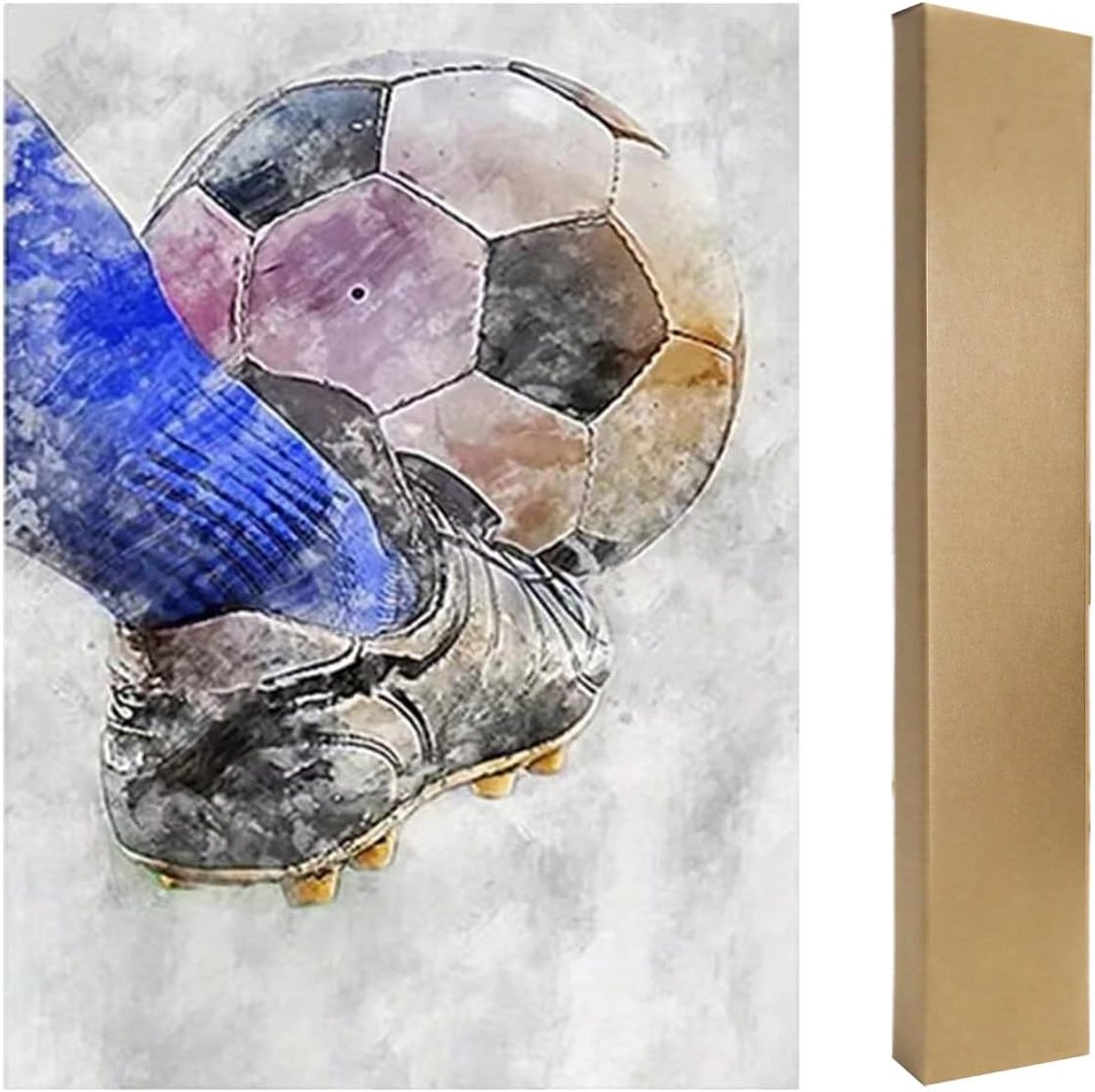 Diamond Painting afbeeldingen voetbal 30 x 40 cm DIY diamond painting schilderen op nummer kits voetbal met diamond painting accessoires volwassenen beginners voetbal strass borduurwerk