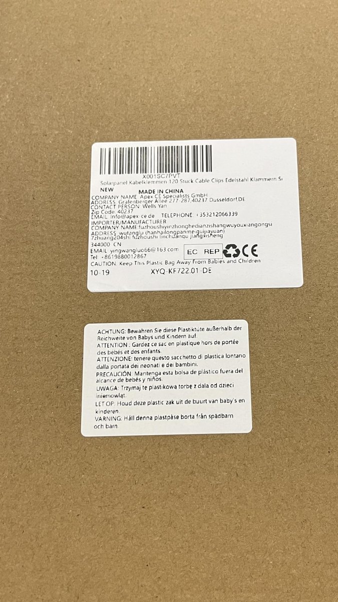 SnelShoppen - Zonnepaneel Kabelklemmen 120 Stuks, Roestvrij Staal Kabelclips voor Elektrisch Kabelbeheer, Fotovoltaïsche Kabelklemmen voor Zonnepanele