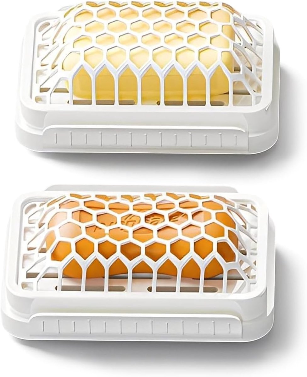 2pcs Silicone Soap Dish Soap Dish Soap Dish Soap Dish Soap Box for Bathroom Kitchen Shower (White) - ShopVlot