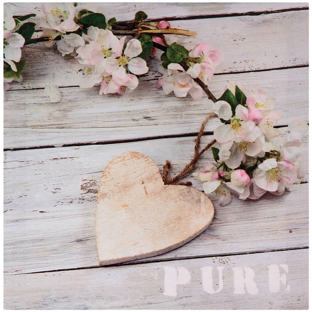 Canvasdoek met opdruk 'COEUR'