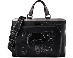 Anekke business tas laptoptas met laptopvak Iron Briefcase Multicolor zwart