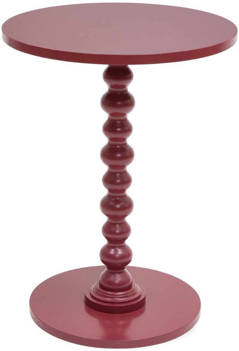 Table d'appoint Alix ronde D.38cm rouge