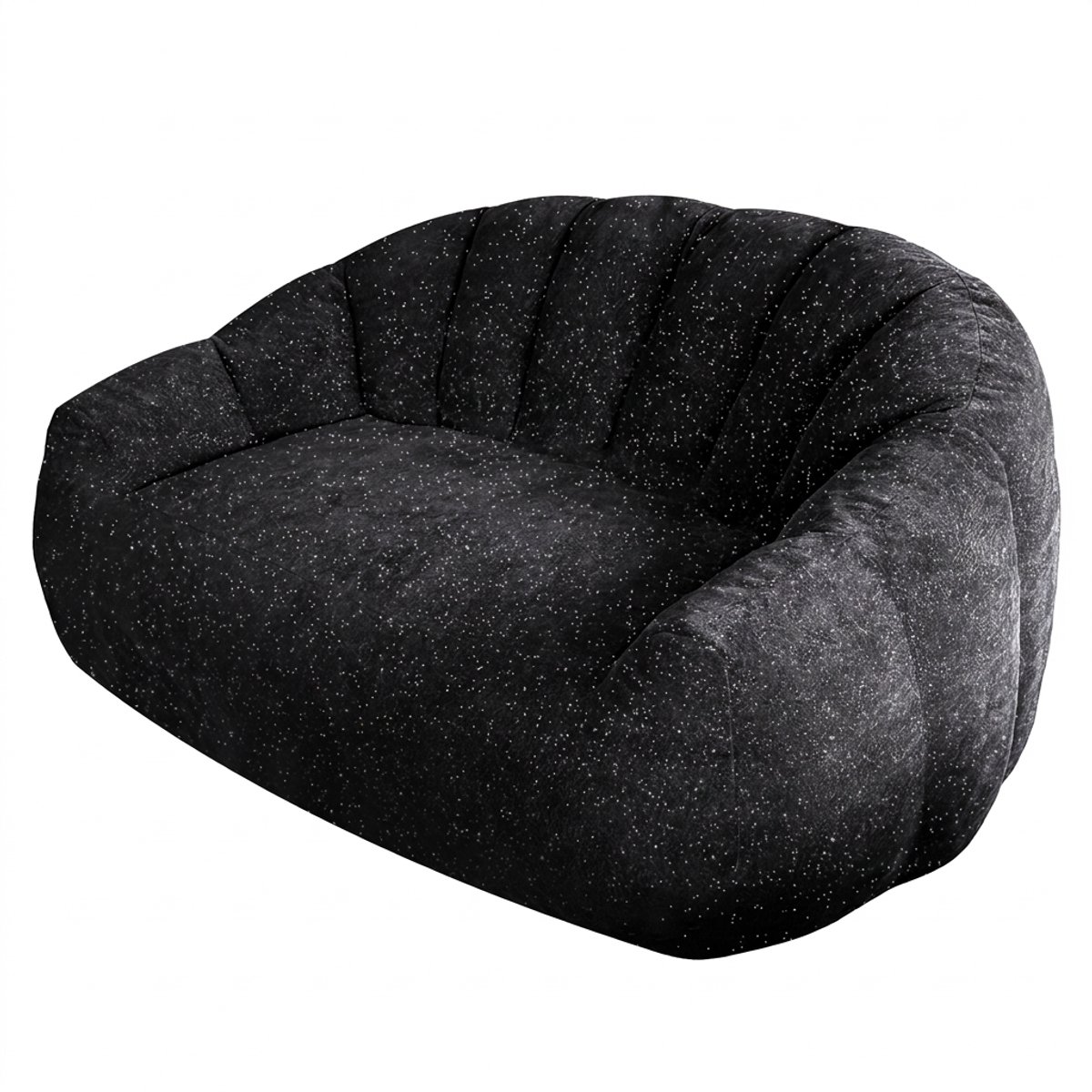 Zitzak Stoel - Luie Stoel - Zitzak Bank - Berenklauw Zitzak - Ergonomisch - Ruim Zitvlak - Met Armleuning - Ademend - Woonkamer - 50x42x37 cm - Zwart